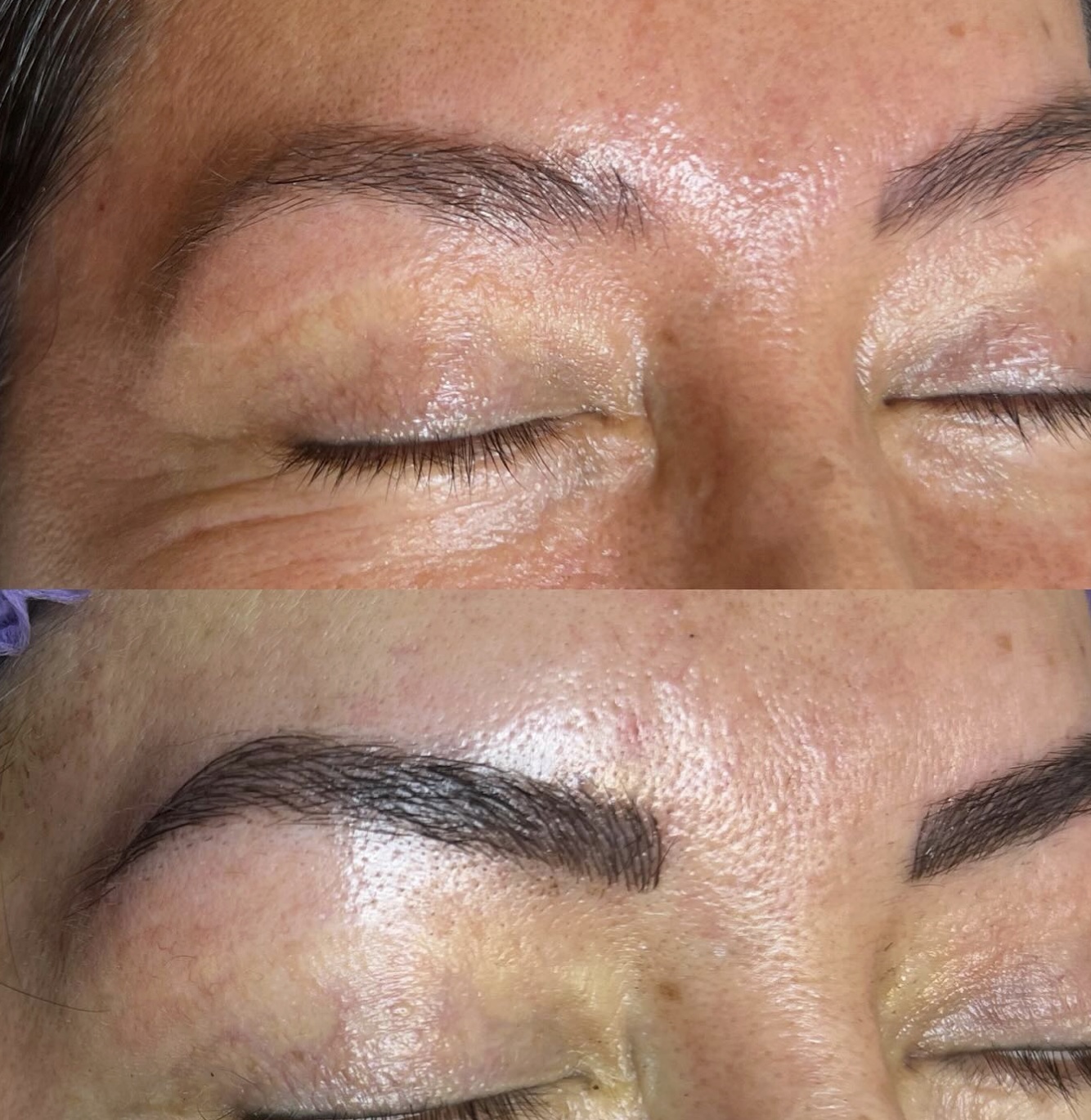 Microblading before and after by Jamiseth Gallego